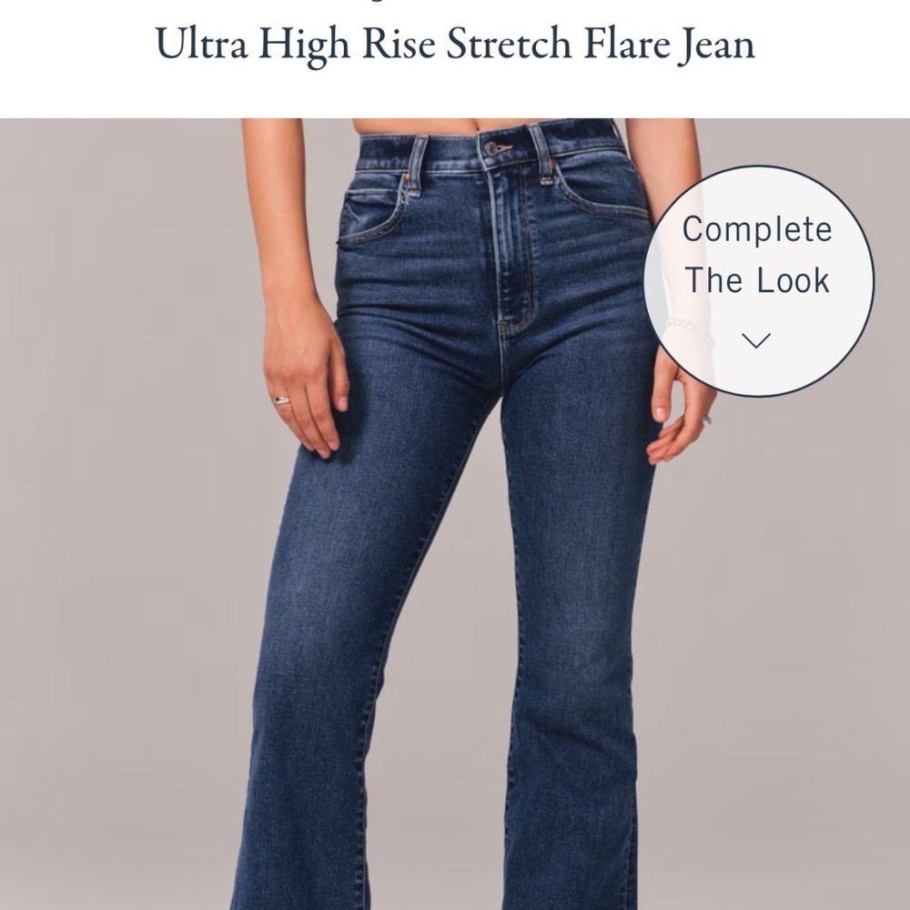 Abercrombie High Rise Flare Jeans